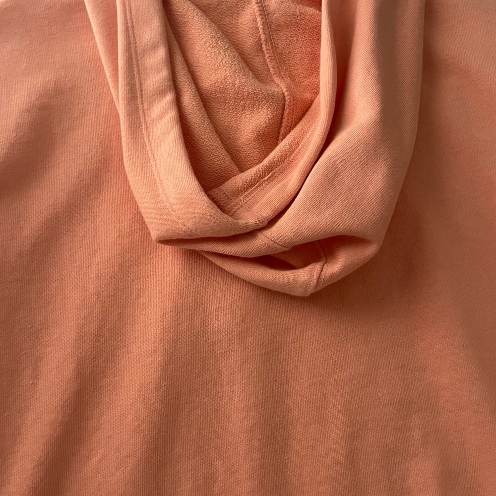 GapFit Orange 1/2 Zip Brushed Tech Jersey Hoodie Like New Size XS - Picture 4 of 8